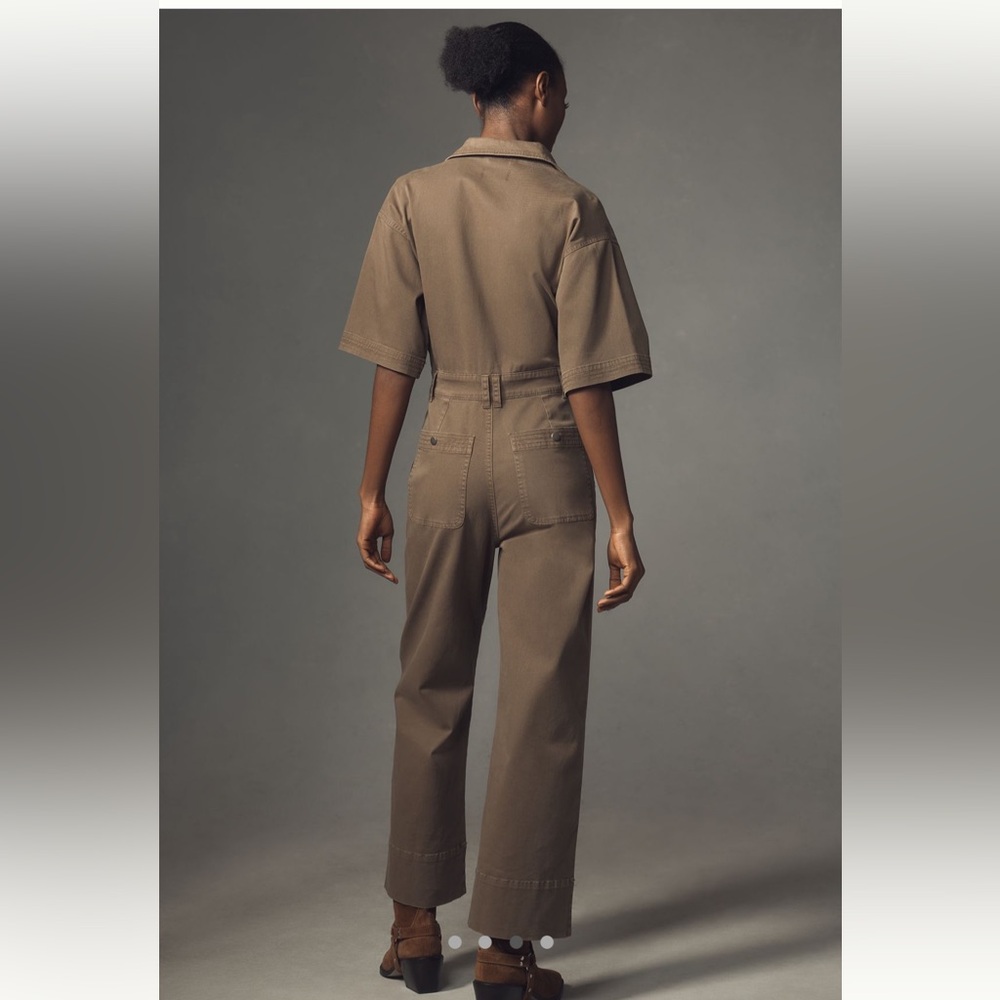 NWT Pistola Brown Short Sleeve Jumpsuit - Picture 4 of 8